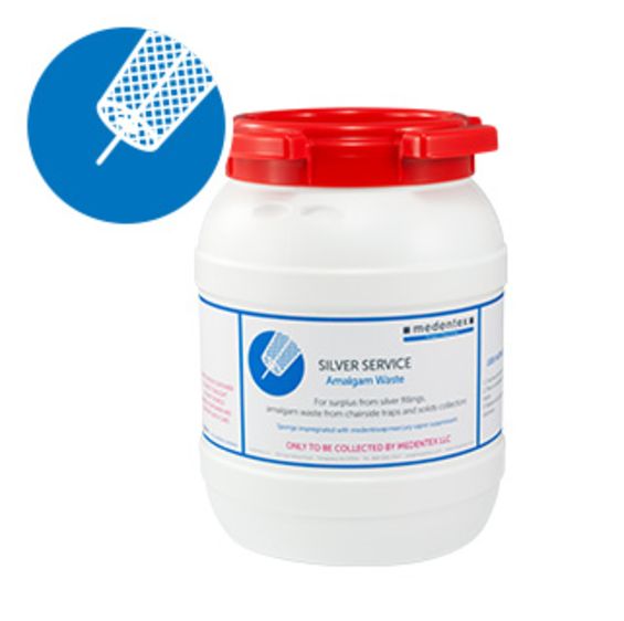 medentex Amalgam Waste container standard size